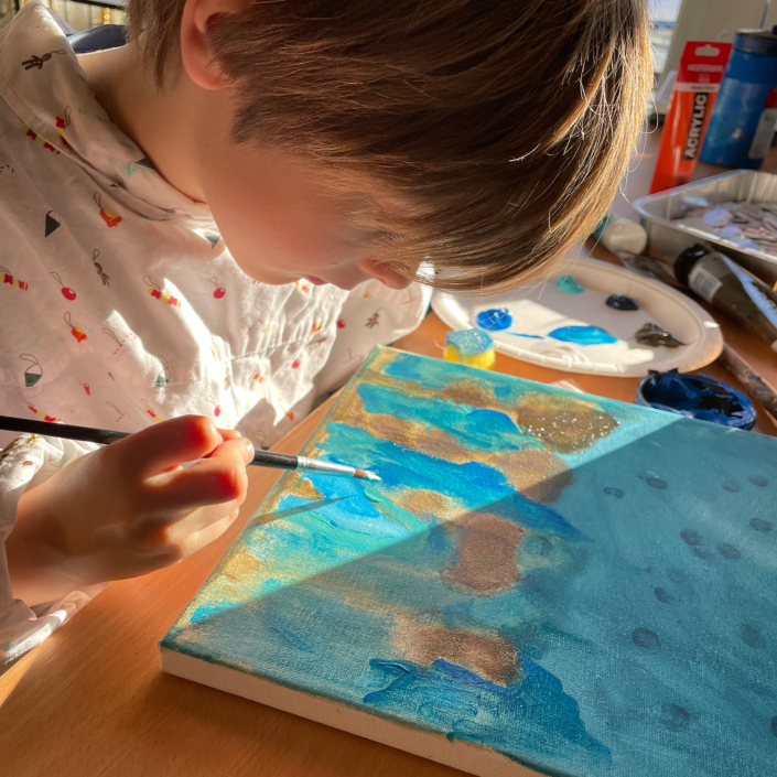 Barn maler i Limeriet